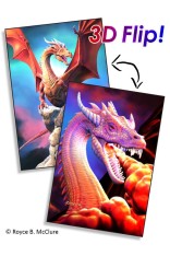 Royce 300pc FLIP Jigsaw Puzzle - Dragons (1 Piece)