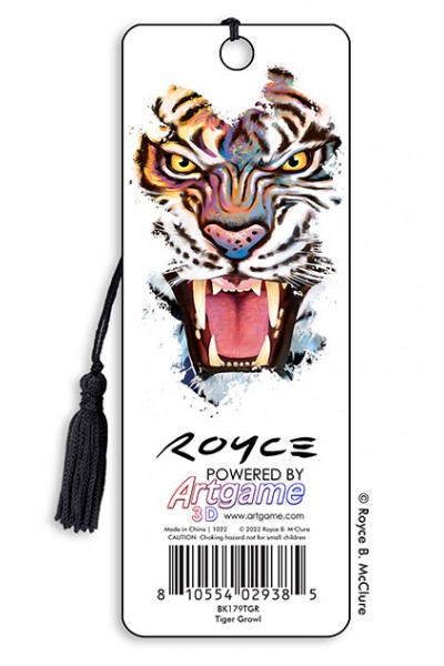 Royce Bookmark - Tiger Growl (6 Pack)