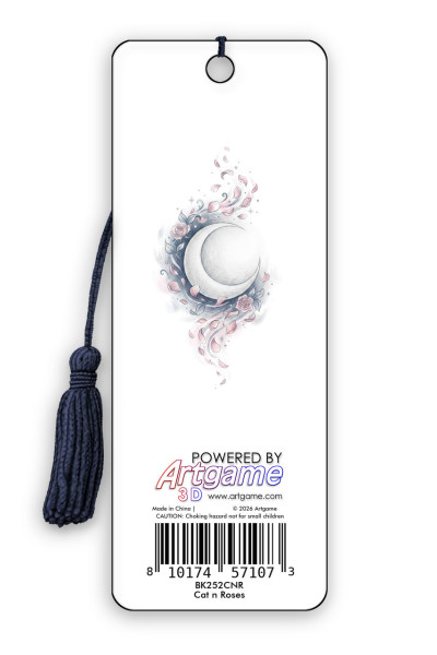 Artgame Bookmark - Cat N Roses (6 Pack)