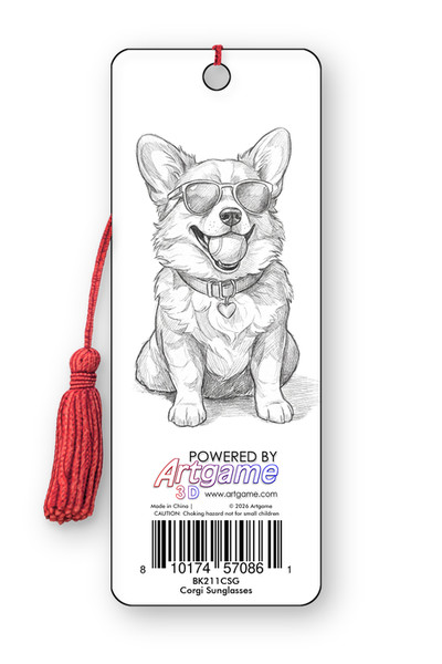 Artgame Bookmark - Corgi Sunglasses (6 Pack)