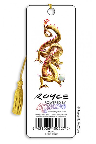 Royce Bookmark - Golden Dragon (6 Pack)