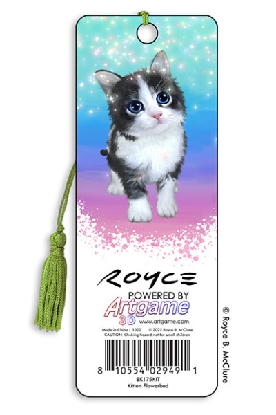Royce Bookmark - Kitten Flowerbed  (6 Pack)