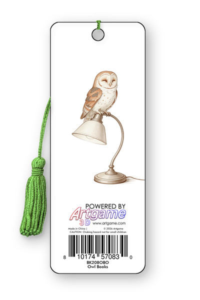 Artgame Bookmark - Owl Books (Pack of 6)