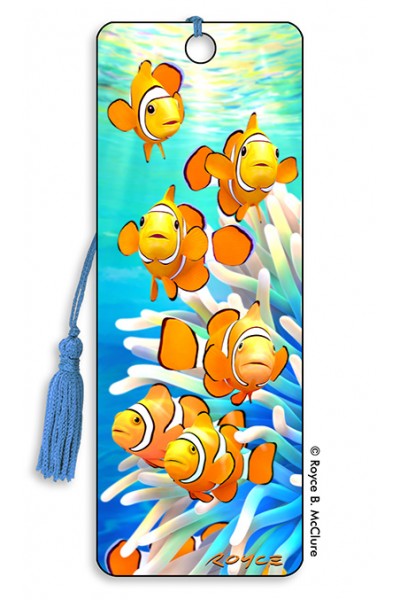 Royce Bookmark - Orange Clowns (6 Pack)