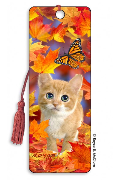 Royce Bookmark - Fall Kitten (6 Pack)