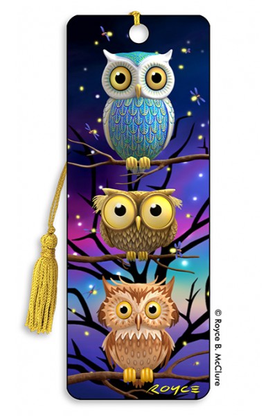 Royce Bookmark - Moonlit Owls (6 Pack)