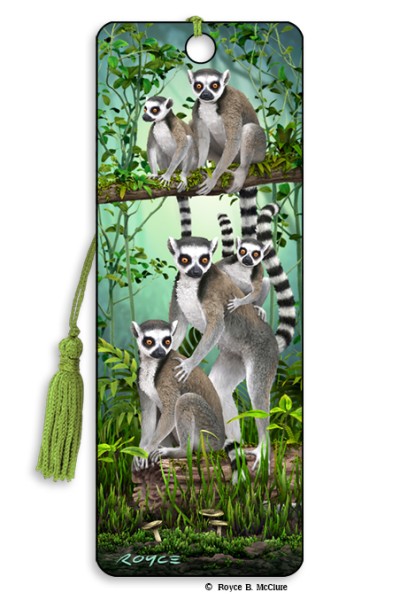 Royce Bookmark - Lemurs (6 Pack)