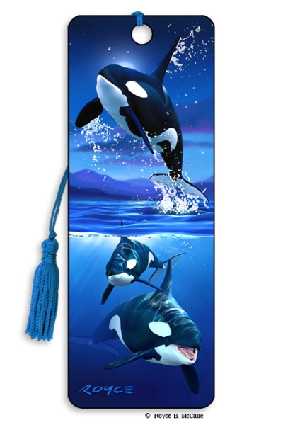 Royce Bookmark - Orcas (6 Pack)