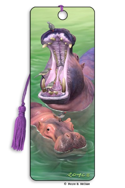 Royce Bookmark - Hippos (6 Pack)
