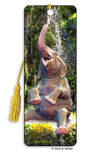Royce Bookmark - Elephant Bath  (6 Pack)