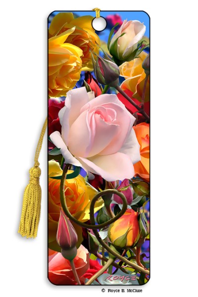 Royce Bookmark - Roses (6 Pack)