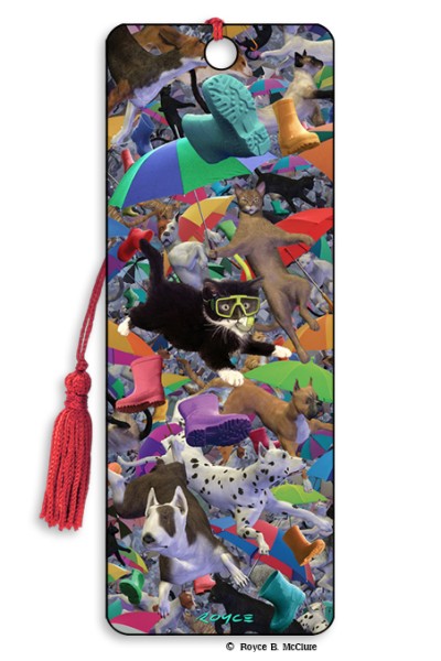 Royce Bookmark - Raining Cats And Dogs (6 Pack)