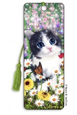 Royce Bookmark - Kitten Flowerbed  (6 Pack)