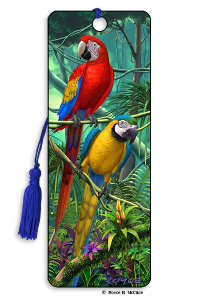 Royce Bookmark - Parrots (6 Pack)