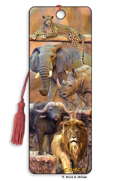 Royce Bookmark - Big Five  (6 Pack)