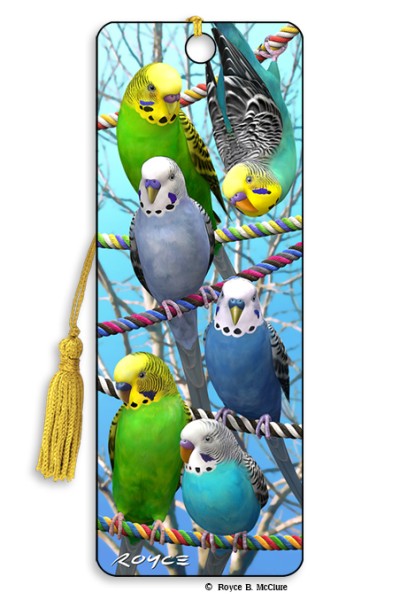 Royce Bookmark - Budgies (6 Pack)