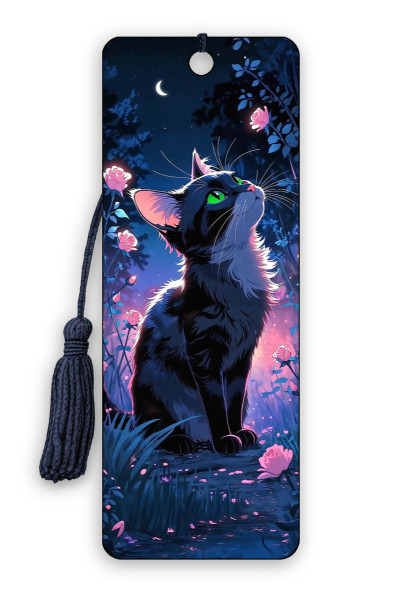 Artgame Bookmark - Cat N Roses (6 Pack)