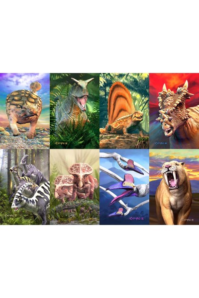 Dinosaur Fact Cards - Red (Each)