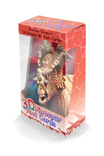 Dinosaur Fact Cards - Red (Each)