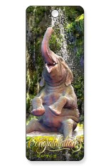 Gift Bookmarks - Elephant Bath - Congratulations (6 Pack)