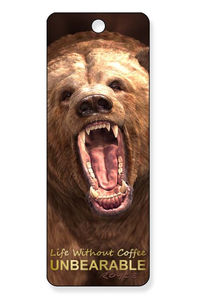 Gift Bookmarks - Grizzly - Life Without Coffee (6 Pack)