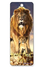 Gift Bookmarks - Lion - Best Dad Ever (6 Pack)