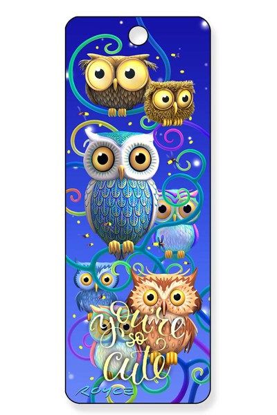 Gift Bookmarks - Night Owls - You're So Cute (6 Pack)