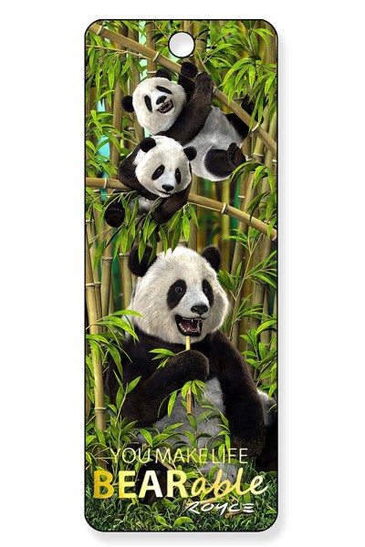 Gift Bookmarks - Panda Bears - You Make Life Bearable (6 Pack)