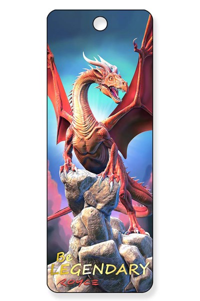 Gift Bookmarks - Red Dragon - Be Legendary (6 Pack)