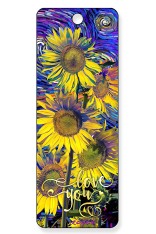 Gift Bookmarks - Sunflowers - Love You (6 Pack)