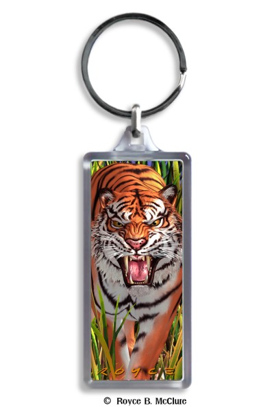 Royce Keyring - Tiger (6 Pack)