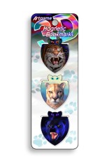 Royce Magnetic Bookmark - Big Cats (6 Pack)