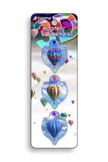 Royce Magnetic Bookmark - Hot Air Balloons (6 Pack)