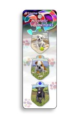 Royce Magnetic Bookmark - Puppies (6 Pack)