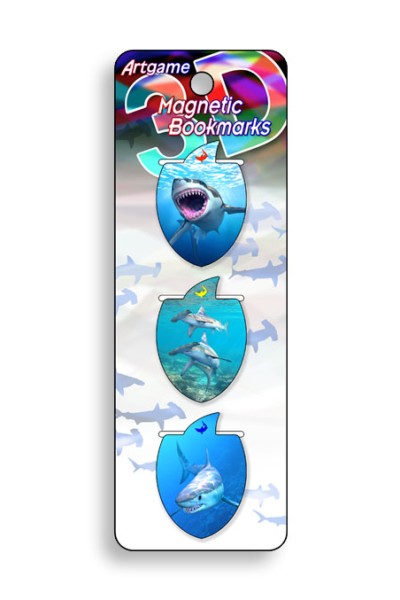 Royce Magnetic Bookmark - Sharks (6 Pack)