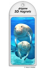 Royce Magnet - Blue Manatee (4 Pack)