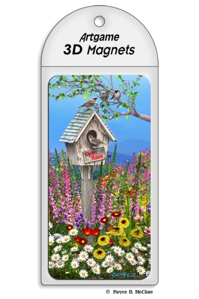 Royce Magnet - Birdhouse (4 Pack)