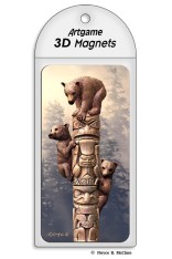 Royce Magnet - Totem Bears (4 Pack)