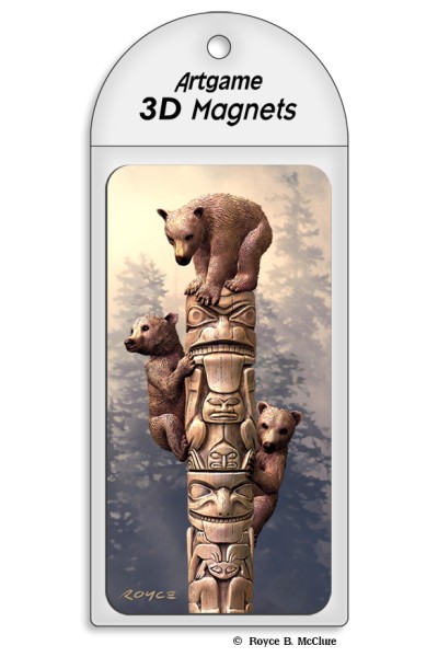 Royce Magnet - Totem Bears (4 Pack)