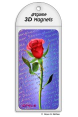 Royce Magnet - Red Rose (4 Pack)