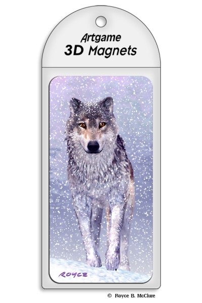 Royce Magnet - Snow Wolf (4 Pack)