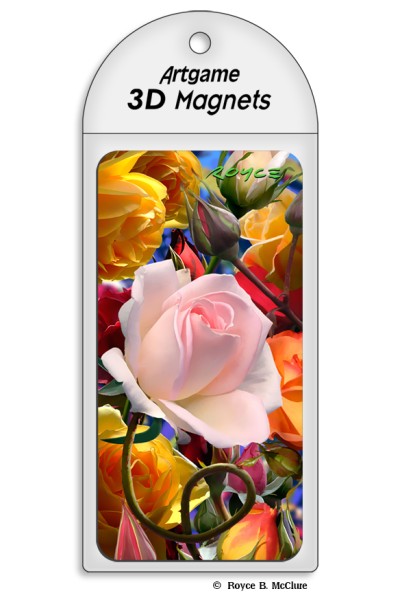 Royce Magnet - Wild Roses (4 Pack)