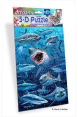Royce 60pc Mini Puzzle - Sharks (4 Pack)