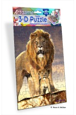 Royce 60pc Mini Puzzle - Lion (4 Pack)