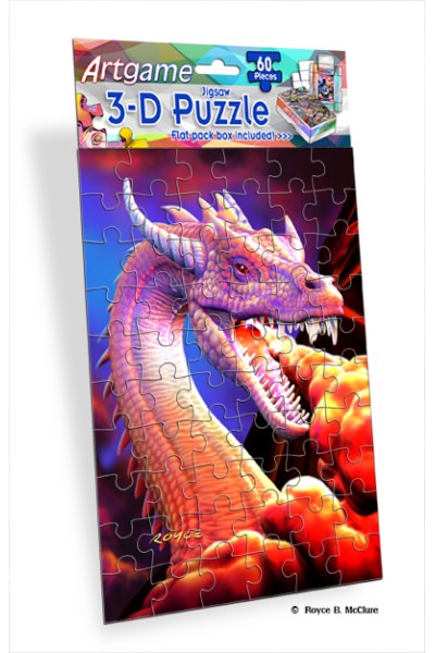 Royce 60pc Mini Puzzle - Dragon Flip (4 Pack)