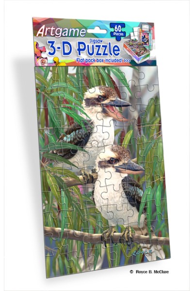 Royce 60pc Mini Puzzle - Kookaburras (4 Pack)