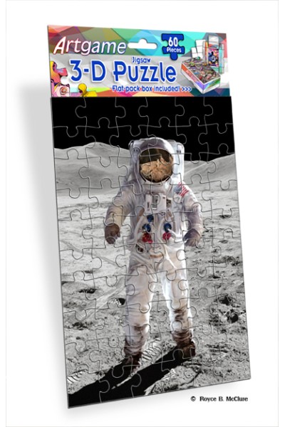 Royce 60pc Mini Puzzle - Moon Walk (4 Pack)