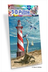Royce 60pc Mini Puzzle - Lighthouse (4 Pack)