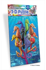 Royce 60pc Mini Puzzle - Seahorses (4 Pack)