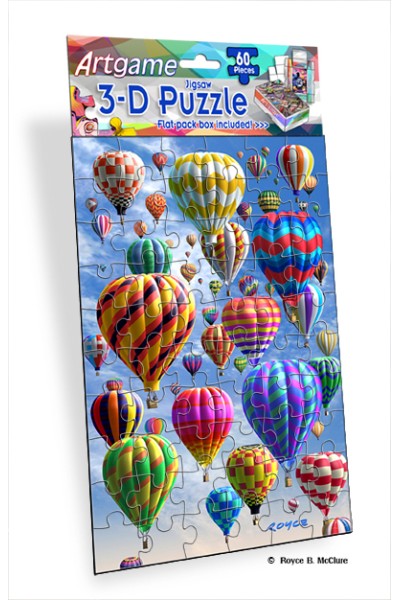 Royce 60pc Mini Puzzle - Balloons (4 Pack)